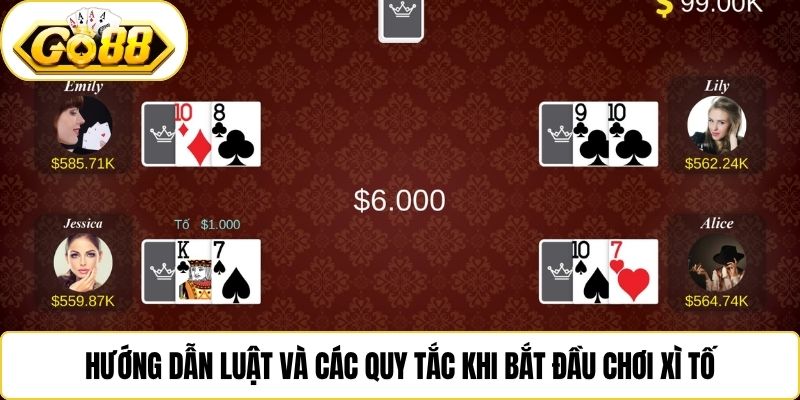 Hướng dẫn luật và các quy tắc khi bắt đầu chơi xì tố
